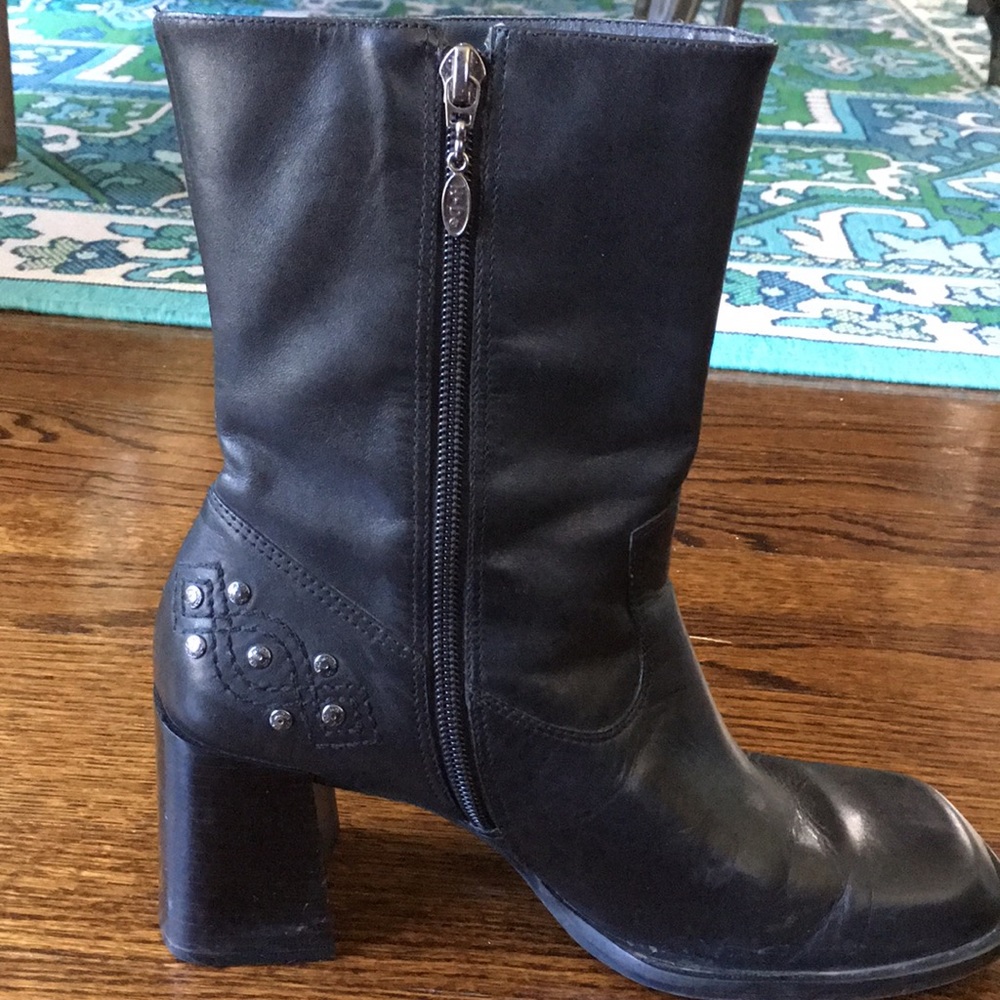 Harley Davidson black leather boots